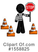 Black Design Mascot Clipart #1558825 by Leo Blanchette