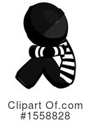 Black Design Mascot Clipart #1558828 by Leo Blanchette