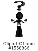 Black Design Mascot Clipart #1558836 by Leo Blanchette