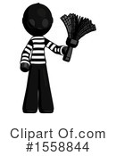 Black Design Mascot Clipart #1558844 by Leo Blanchette