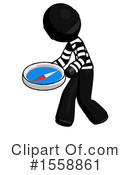 Black Design Mascot Clipart #1558861 by Leo Blanchette