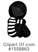 Black Design Mascot Clipart #1558863 by Leo Blanchette