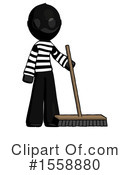 Black Design Mascot Clipart #1558880 by Leo Blanchette