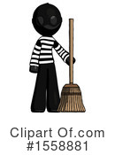 Black Design Mascot Clipart #1558881 by Leo Blanchette