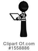 Black Design Mascot Clipart #1558886 by Leo Blanchette