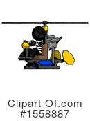 Black Design Mascot Clipart #1558887 by Leo Blanchette