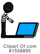 Black Design Mascot Clipart #1558895 by Leo Blanchette