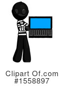 Black Design Mascot Clipart #1558897 by Leo Blanchette