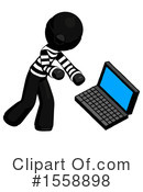 Black Design Mascot Clipart #1558898 by Leo Blanchette