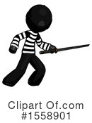 Black Design Mascot Clipart #1558901 by Leo Blanchette