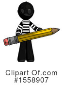 Black Design Mascot Clipart #1558907 by Leo Blanchette