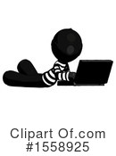 Black Design Mascot Clipart #1558925 by Leo Blanchette
