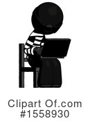 Black Design Mascot Clipart #1558930 by Leo Blanchette