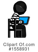 Black Design Mascot Clipart #1558931 by Leo Blanchette