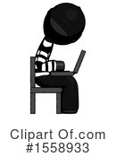 Black Design Mascot Clipart #1558933 by Leo Blanchette