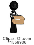 Black Design Mascot Clipart #1558936 by Leo Blanchette
