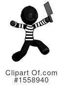 Black Design Mascot Clipart #1558940 by Leo Blanchette
