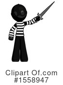 Black Design Mascot Clipart #1558947 by Leo Blanchette