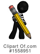 Black Design Mascot Clipart #1558951 by Leo Blanchette