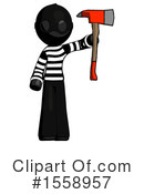 Black Design Mascot Clipart #1558957 by Leo Blanchette