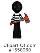 Black Design Mascot Clipart #1558960 by Leo Blanchette
