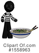Black Design Mascot Clipart #1558963 by Leo Blanchette