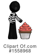 Black Design Mascot Clipart #1558968 by Leo Blanchette
