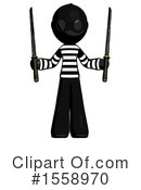 Black Design Mascot Clipart #1558970 by Leo Blanchette