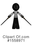 Black Design Mascot Clipart #1558971 by Leo Blanchette