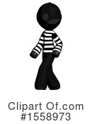 Black Design Mascot Clipart #1558973 by Leo Blanchette