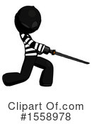 Black Design Mascot Clipart #1558978 by Leo Blanchette