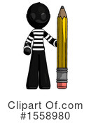 Black Design Mascot Clipart #1558980 by Leo Blanchette