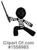 Black Design Mascot Clipart #1558983 by Leo Blanchette