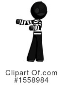 Black Design Mascot Clipart #1558984 by Leo Blanchette