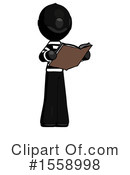 Black Design Mascot Clipart #1558998 by Leo Blanchette