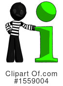 Black Design Mascot Clipart #1559004 by Leo Blanchette