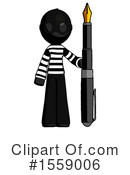Black Design Mascot Clipart #1559006 by Leo Blanchette