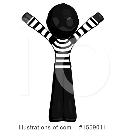 Royalty-Free (RF) Black Design Mascot Clipart Illustration by Leo Blanchette - Stock Sample #1559011