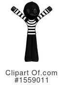 Black Design Mascot Clipart #1559011 by Leo Blanchette