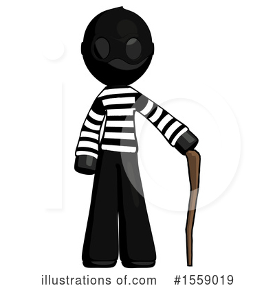 Royalty-Free (RF) Black Design Mascot Clipart Illustration by Leo Blanchette - Stock Sample #1559019