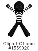 Black Design Mascot Clipart #1559020 by Leo Blanchette