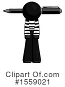 Black Design Mascot Clipart #1559021 by Leo Blanchette