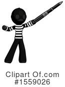 Black Design Mascot Clipart #1559026 by Leo Blanchette