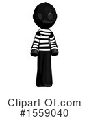Black Design Mascot Clipart #1559040 by Leo Blanchette
