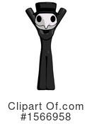 Black Design Mascot Clipart #1566958 by Leo Blanchette