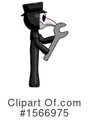 Black Design Mascot Clipart #1566975 by Leo Blanchette