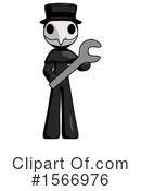 Black Design Mascot Clipart #1566976 by Leo Blanchette