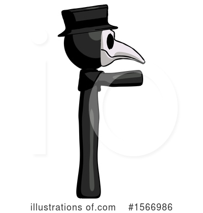 Royalty-Free (RF) Black Design Mascot Clipart Illustration by Leo Blanchette - Stock Sample #1566986