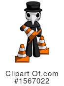 Black Design Mascot Clipart #1567022 by Leo Blanchette