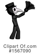 Black Design Mascot Clipart #1567090 by Leo Blanchette